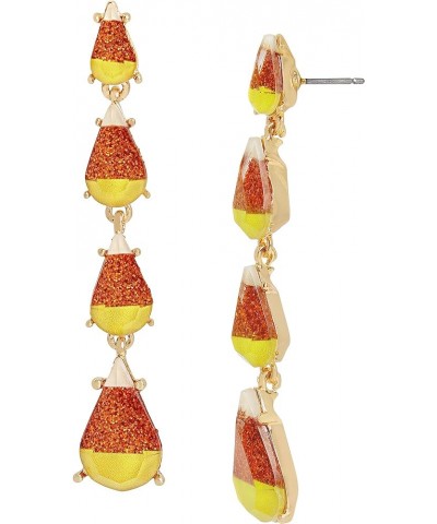 Womens Halloween Earrings One Size Orange 3 $12.00 Clothing