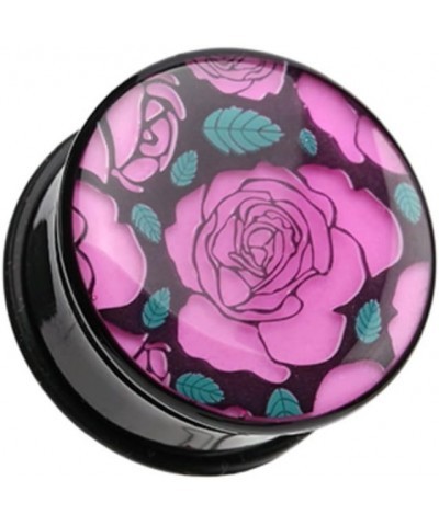 Glow in the Dark Romantic Roses Single Flared WildKlass Ear Gauge Plug (Sold as Pairs) 7/8" (22mm) $11.12 Body Jewelry