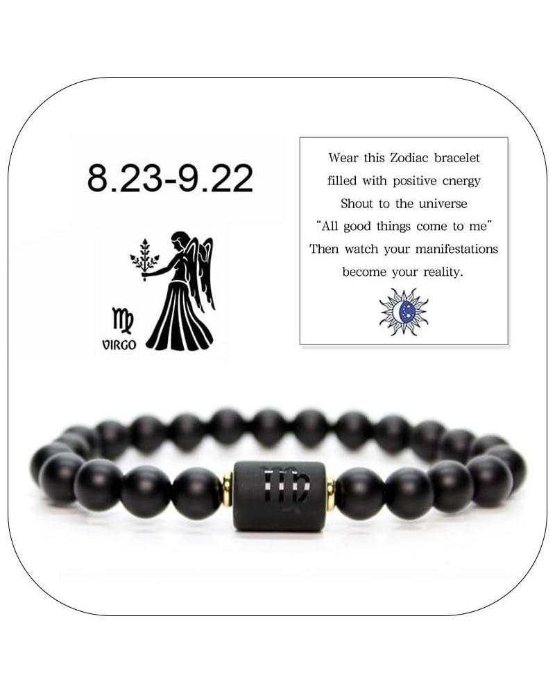 Zodiac Signs Spirit Bracelet for Women Spirilet Bracelet Zodiac Manifestation 12 Constellation Handmade Bead Woven Multilayer...