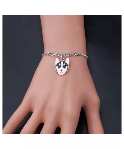 Husky Jewelry Husky Keychain Husky Bracelet/Necklace Dog Mom Gift Dogs Jewelry for Husky Lover Slider Bracelet $7.84 Bracelets