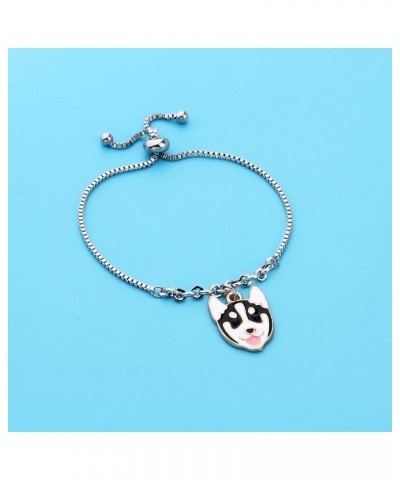 Husky Jewelry Husky Keychain Husky Bracelet/Necklace Dog Mom Gift Dogs Jewelry for Husky Lover Slider Bracelet $7.84 Bracelets