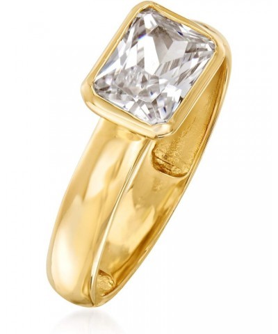 1.70 Carat CZ Ring in 14kt Yellow Gold $125.24 Rings