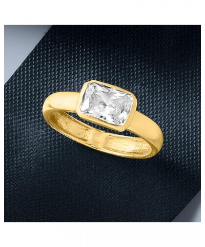 1.70 Carat CZ Ring in 14kt Yellow Gold $125.24 Rings