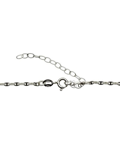 Sterling Silver Mariner Chain Necklace With 2" Extender 20 inches $8.63 Others