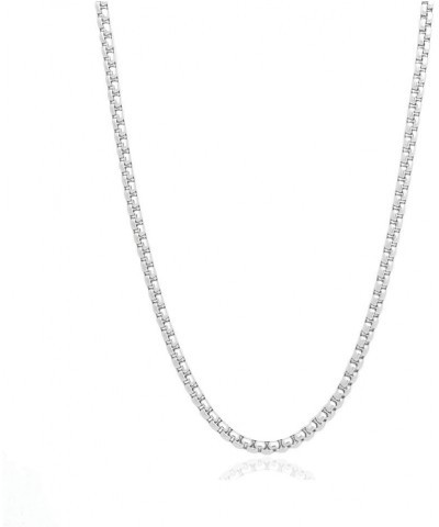 Chain necklace, 3MM Square Rolo Stainless steel chain necklace for women men, Silver chains 16-30 inch available 18 inch $7.4...