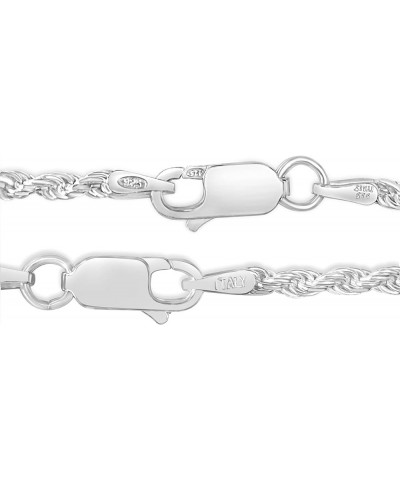 925 Sterling Silver Chain Bracelet, Rope Link Bracelet for Men & Women, Hypoallergenic, Best Fit for Gifting to Loved Ones 2....