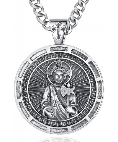 Unique Religious Gifts for Men Women, St. Michael/St. Christopher/St. Benedict/Virgin Mary Pendant Necklaces St Jude Medal $3...