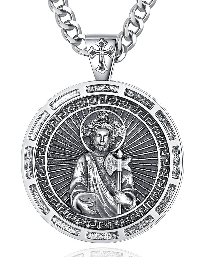 Unique Religious Gifts for Men Women, St. Michael/St. Christopher/St. Benedict/Virgin Mary Pendant Necklaces St Jude Medal $3...