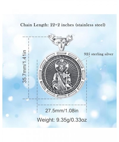 Unique Religious Gifts for Men Women, St. Michael/St. Christopher/St. Benedict/Virgin Mary Pendant Necklaces St Jude Medal $3...