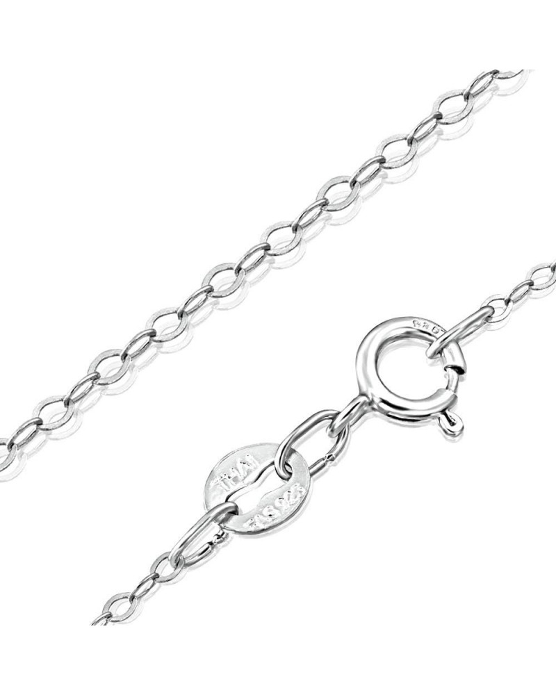 Sterling Silver 1mm Super Thin Delicate Flat Cable Chain Necklace, All Size 14-36 inch Sterling Silver 19.0 Inches $10.58 Nec...