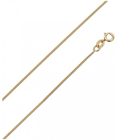 Solid 14K Gold Necklace 0.9mm Baby Link Curb Chain Necklace (16, 18, 20, 22, 24 Inches) 22.0 Inches $57.16 Necklaces