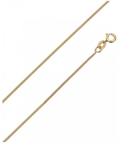 Solid 14K Gold Necklace 0.9mm Baby Link Curb Chain Necklace (16, 18, 20, 22, 24 Inches) 22.0 Inches $57.16 Necklaces