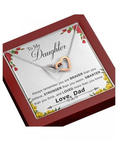 Custom Necklace, Personalized Gifts for Your Daughter, Christmas, Graduation, or Birthday Gifts for Daughter comes with Messa...