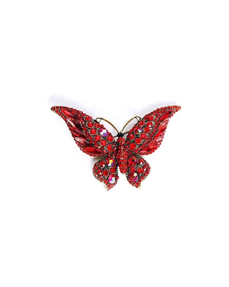 Variety Styles Butterfly Brooch - Multi-Color Rhinestone Crystal Brooch Pin Cute Butterfly Shape Corsages Brooches Decoration...