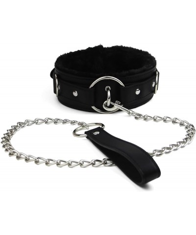 PU leather choker Necklace for women with lock Adjustable Collar size BB1 Black $12.18 Necklaces