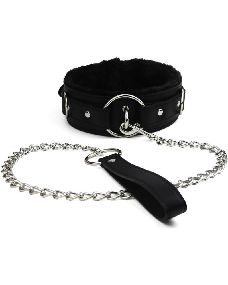 PU leather choker Necklace for women with lock Adjustable Collar size BB1 Black $12.18 Necklaces