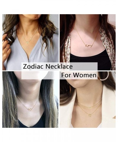 3Pcs Zodiac Necklace Set 12 Constellation Sign Pendant Necklace Astrology Birthday Gift For Women Girls Virgo(8.23~9.22) $7.5...