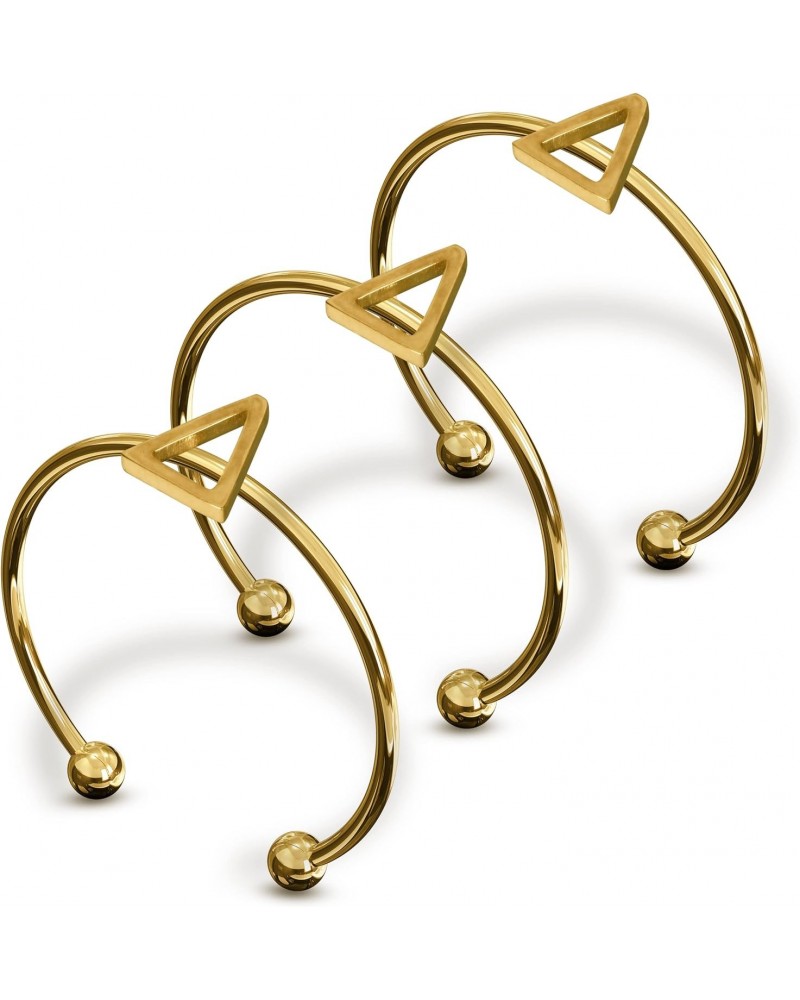 Delta Delta Delta Stacking Ring Set - Adjustable Rings with 18k Gold Plating $10.12 Rings