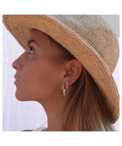 Women Huggie Earrings Gold Hoop 14K Gold Filled Small Simple Handmade Hypoallergenic Everyday Jewelry Trio Cone CZ Long $11.3...