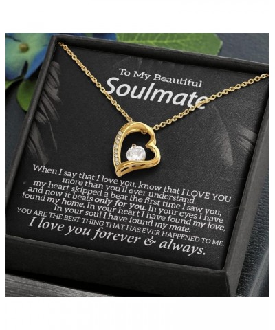 To My Wife Necklace From Husband, To My Soulmate Necklace For Women, Romantic Gifts For Wife, Anniversary Present For My Best...