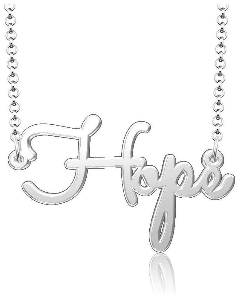 Personalized Stainless Steel Jewelry Inspirational Words Custom Name Necklace Hope $9.00 Necklaces