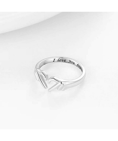 Heart Claddagh Rings for Women Teen Girls,Adjustable Hand Heart Irish Claddagh Couple Ring Friendship Promise Heart Jewelry V...