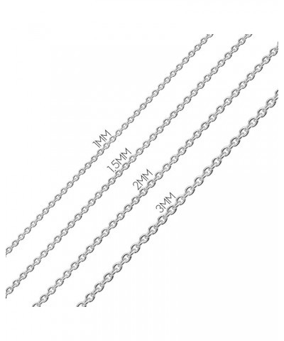 Unisex 1.5MM Yellow Gold Plated Silver Tone Stainless Steel Flat Serpentine Chain Necklace - Strong, Simple, and Basic for Me...