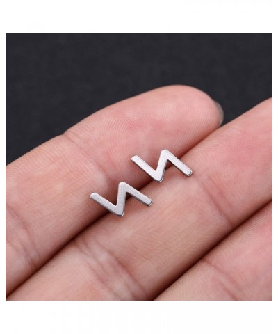 Women's Stainless Steel Minimalist Norse Runes Stud Set Classic Small Earrings Style A 12 PCS $10.99 Earrings