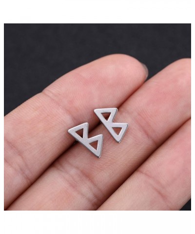 Women's Stainless Steel Minimalist Norse Runes Stud Set Classic Small Earrings Style A 12 PCS $10.99 Earrings