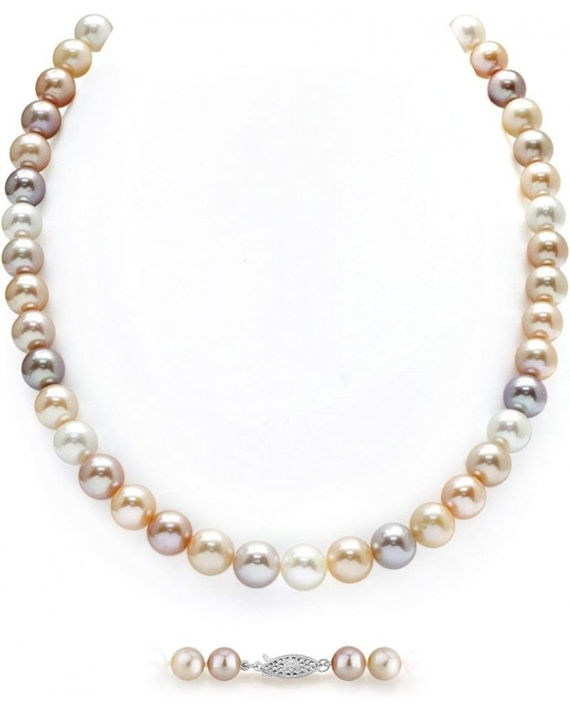 Freshwater Pearl Necklace for Women - Pearl Strand Necklace | Multi-Color Long Pearl Necklace with Genuine Cultured Pearls, 6...