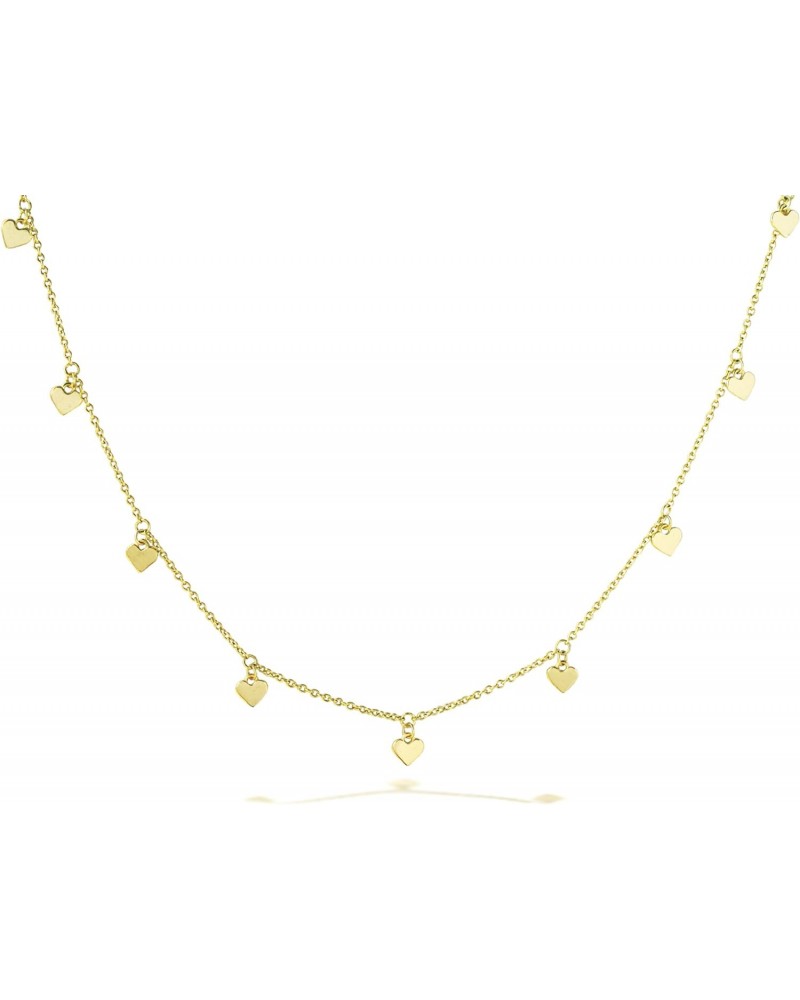 Mini Hearts VALENTINA Necklace in 14k Gold Fill with 16 & 18-inch Extension $20.00 Necklaces