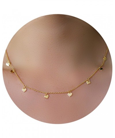 Mini Hearts VALENTINA Necklace in 14k Gold Fill with 16 & 18-inch Extension $20.00 Necklaces