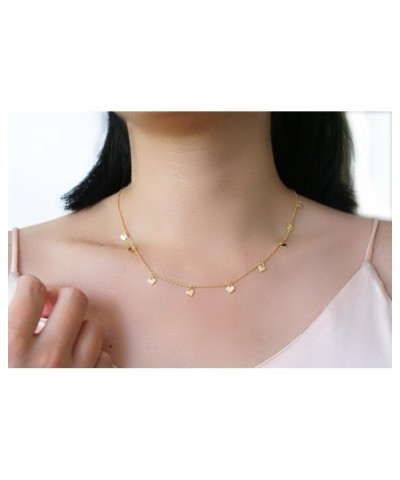 Mini Hearts VALENTINA Necklace in 14k Gold Fill with 16 & 18-inch Extension $20.00 Necklaces