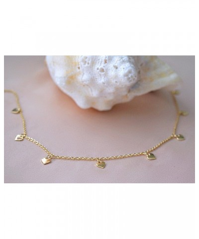 Mini Hearts VALENTINA Necklace in 14k Gold Fill with 16 & 18-inch Extension $20.00 Necklaces