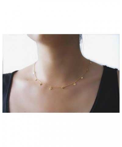 Mini Hearts VALENTINA Necklace in 14k Gold Fill with 16 & 18-inch Extension $20.00 Necklaces