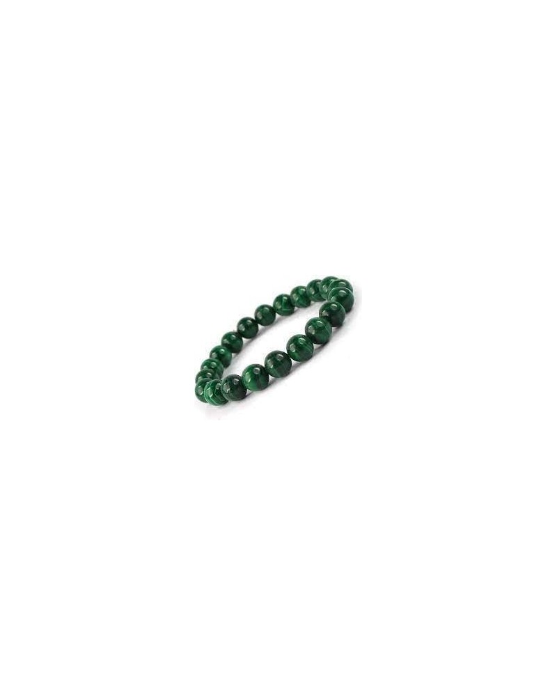 Natural Quaility Malachite Bracelet Crystal Stone 8 mm Round Bead Braceletd Reiki Crystal Healing for unisex $21.22 Bracelets