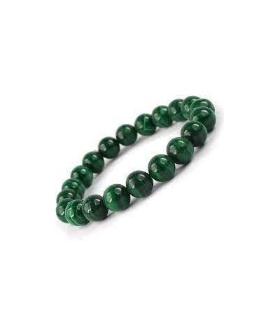 Natural Quaility Malachite Bracelet Crystal Stone 8 mm Round Bead Braceletd Reiki Crystal Healing for unisex $21.22 Bracelets