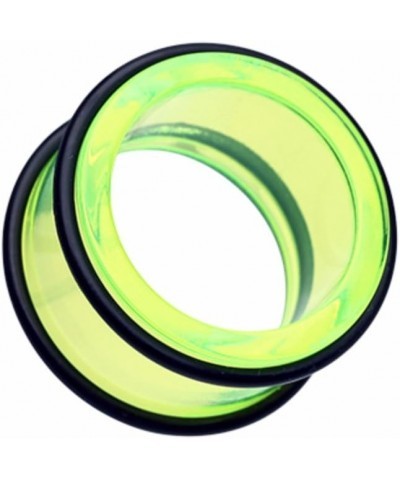 Basic Acrylic No Flare Ear Gauge WildKlass Tunnel Plug (Sold as Pairs) 1" (25mm) Clear $10.79 Body Jewelry