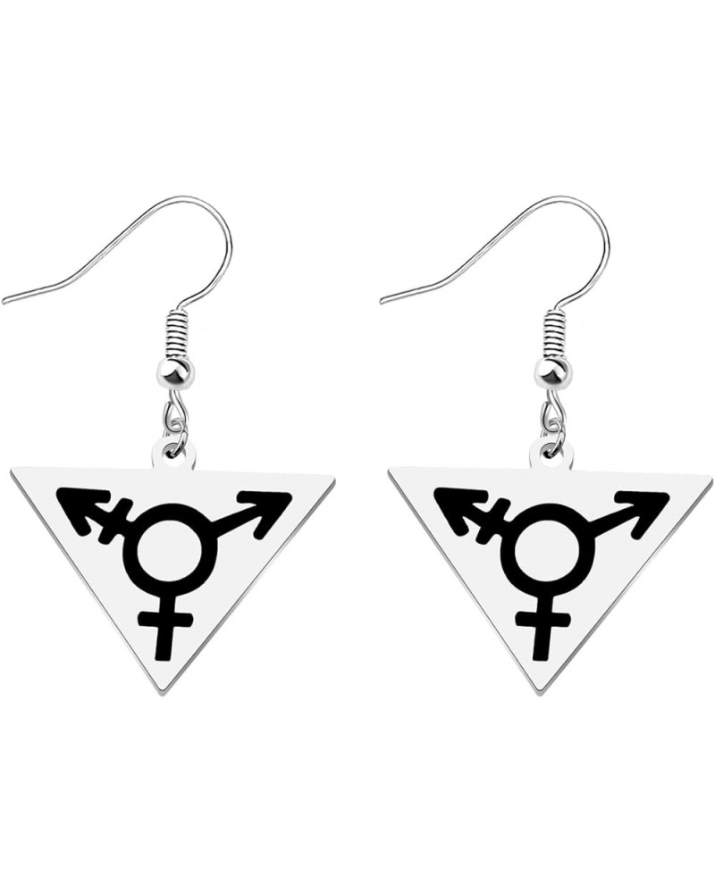 Transgender Symbol LGBT Gay Triangle Pendant Necklace FTM MTF Transgender Pride Jewelry Bisexual Gay Lesbian Gift Transgender...