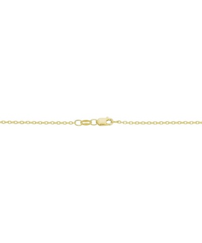 Sterling Silver or Yellow Gold Over Sterling Silver Cable Chain Necklace for Women (1.2 mm, 1.6 mm or 2.1 mm) 30 inch 1.6 mm ...