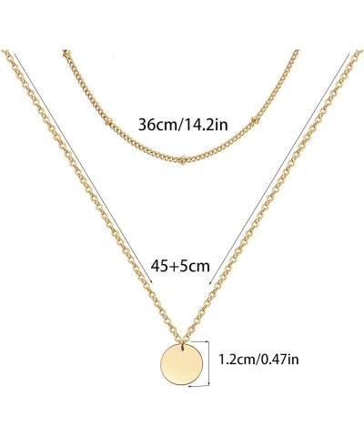 Cross Necklace for Women, 14K Gold Plated Chain Necklace Gold Cross Pendant Choker Necklace Dainty Layered Simple Tiny Cute N...