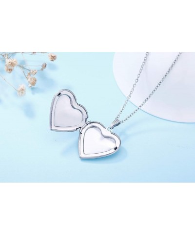 Locket Necklace that Holds Pictures Initial Alphabet A-Z Letter Pendant Necklace Platinum Plated Gifts for Women R $10.25 Nec...