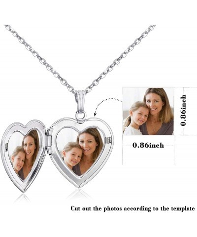 Locket Necklace that Holds Pictures Initial Alphabet A-Z Letter Pendant Necklace Platinum Plated Gifts for Women R $10.25 Nec...