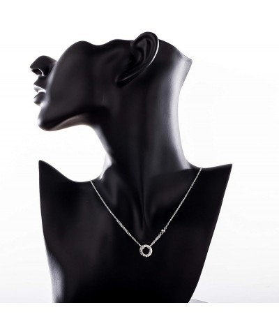 32 Models Solid Sterling Silver Pendant Necklace 16"+2" Extender Annulus LOVE $9.68 Necklaces