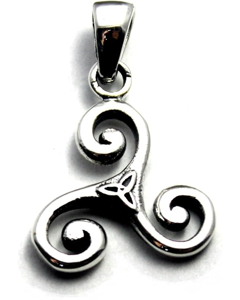 COSUMOSU 925 sterling silver Celtic Triquetra Trinity Knot Protection Pendant Triskelion $13.89 Pendants