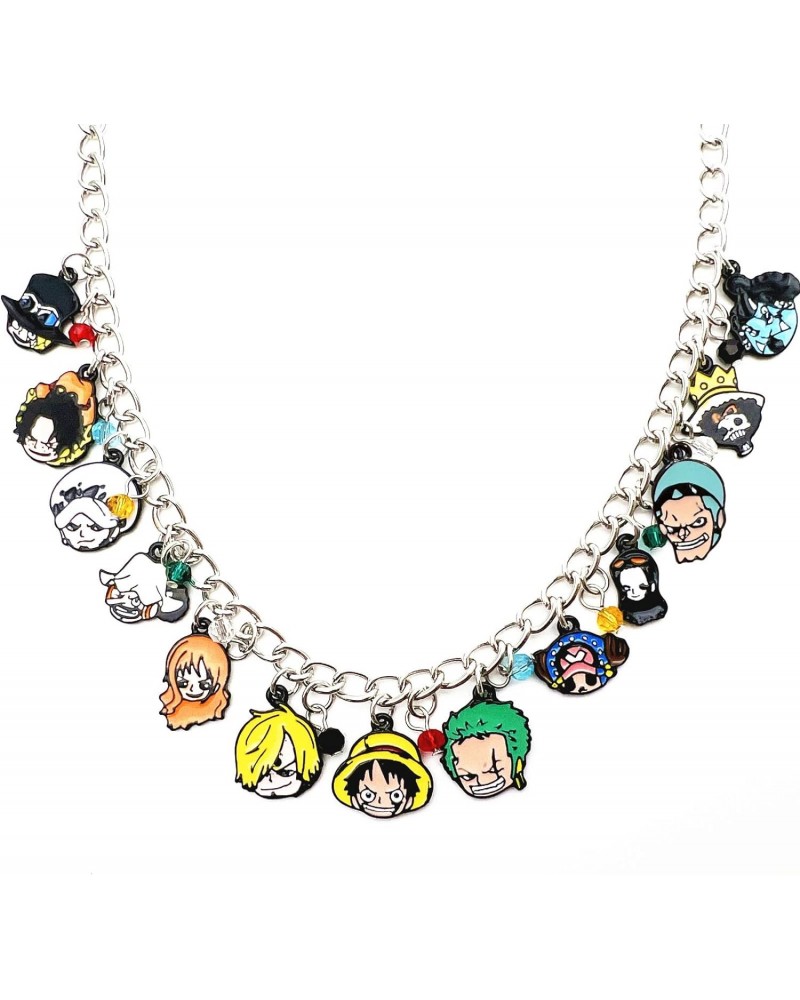 One Piec Charm Necklace Metal Original Design Quality Luffy Necklace for Boys Girls and Women $10.50 Necklaces