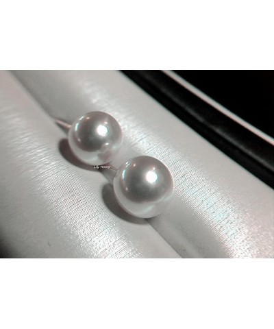 Japanese Akoya Cultured Pearl Stud Earrings 18K Solid Yellow White or Rose gold 5.5-6mm 7-7.5mm 7.5-8mm 8-8.5mm 8.5-9mm 9-9.5...