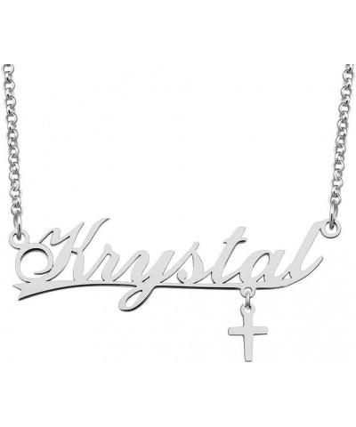 Personalized Name Necklace Customized Pendant Costom Idea Gift for Women Girls Krystal $9.35 Necklaces