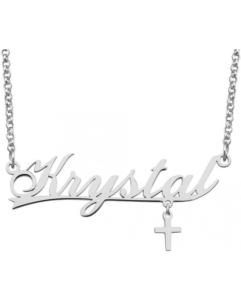 Personalized Name Necklace Customized Pendant Costom Idea Gift for Women Girls Krystal $9.35 Necklaces