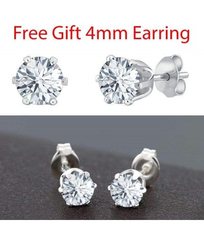 14K Gold Over .925 Sterling Silver Tulip Flower Earrings Created Emerald Lotus Earrings for Women Wedding White $25.19 Earrings